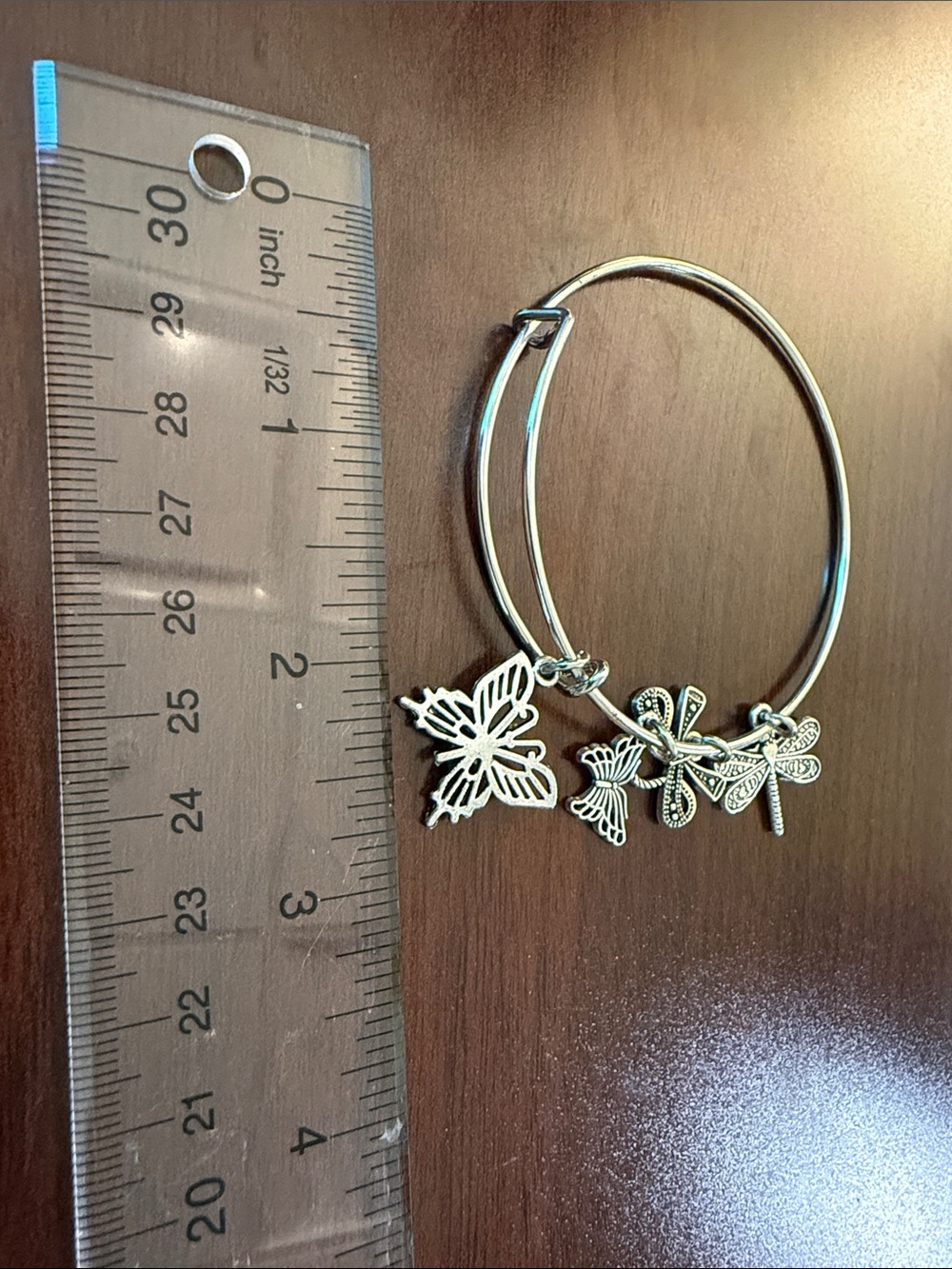 Alex and Ani Silver Adjustable Charm Bangle Bracelet - Picture 2 of 2